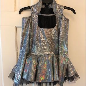 Silver Jazz Hip Hop Dance Costume